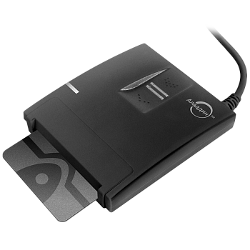 ASEDrive IIIe Bio Combo. Внешний карт-ридер для USB-порта с встроенным сканером отпечатка пальца. 